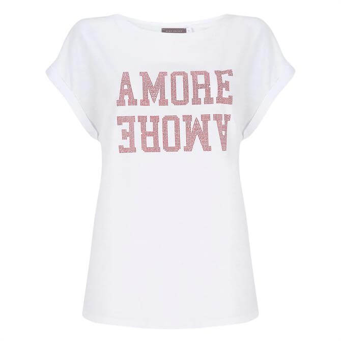 Mint Velvet Amore White Cotton T-Shirt